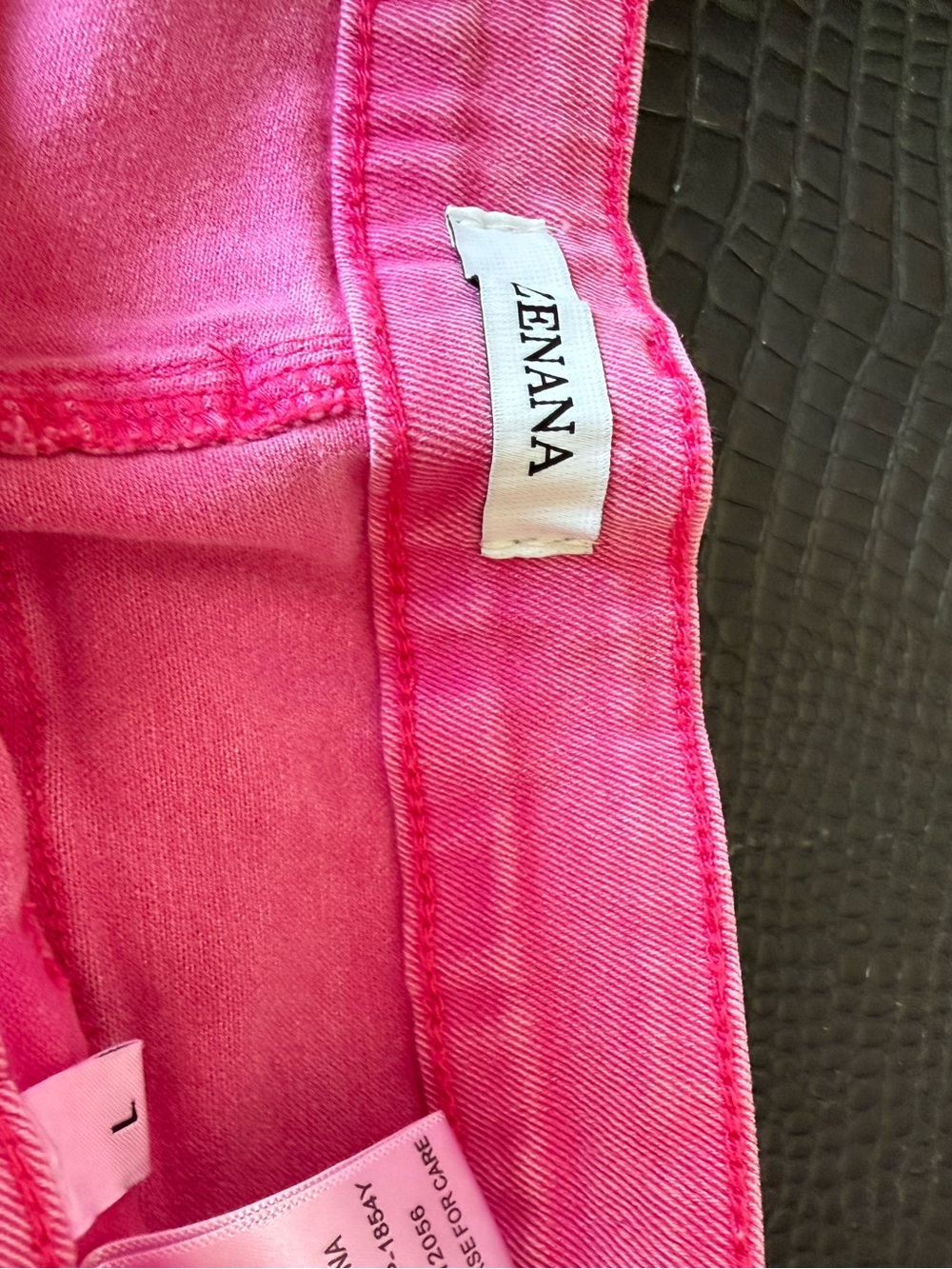 Pink High-Rise Wide Leg Jeans - Picture 3 of 4
